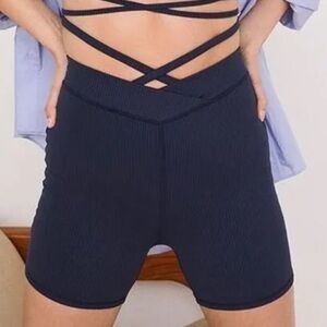 For Love & Lemons Navy Ribbed Chloe
Biker size L